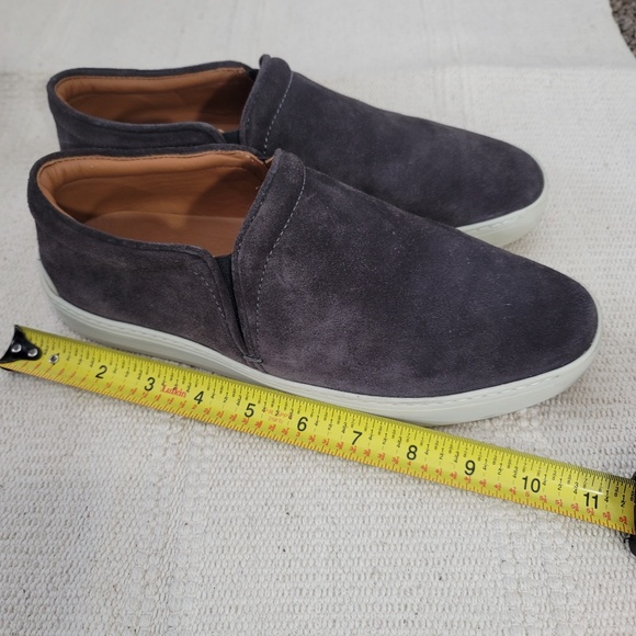 Rag & Bone Kent Italian calf suede slip on sneakers size 10 charcoal gray - Picture 11 of 11